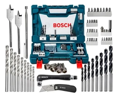 Kit Brocas e Pontas 68 Peças Bosch com Maleta