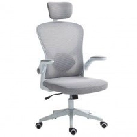 Cadeira Dr. Office Work Mesh Cinza