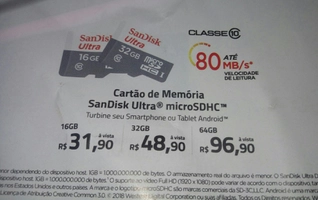 [Salvador] Cartão de memória [32 GB] - Loja física - Papel & Cia | R$49