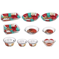 Conjunto 10 Travessas de Vidro Marinex