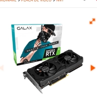 Placa de Vídeo Galax NVIDIA GeForce RTX 3060 (1-Click OC), LHR, 12GB, GDDR6, DLSS, Ray Tracing, 36NOL7MD1VOC