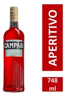 [Levando 5 unidades R$25,79 cada]Aperitivo Bitter Campari 748ml