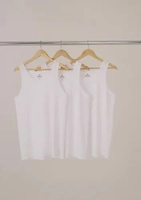 Kit Com 3 Regatas Masculinas Básicas Slim Hering