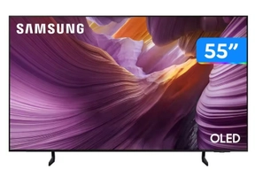 [Com cashback R$  2618] Smart TV 55" Samsung 4K OLED S85F QN55S85FAGXZD 120Hz Tizen Smart TV NQ4 AI Gen2 Bixby Alexa 4 HDMI