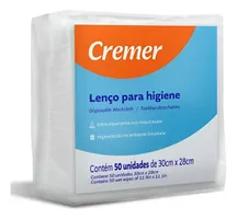 Lenço Para Higiene Cremer 30x28cm C/ 50 Unidades