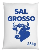 Sal Grosso Branco Norte Para Gado 25 Kg