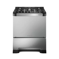 [Região Nordeste] Fogão De Piso Mueller 5 Bocas Decorato Vetro Inox - Bivolt