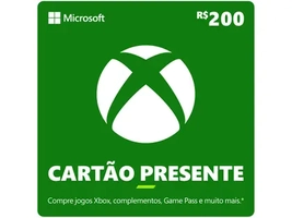 Cartão Presente Digital Xbox R$ 200,00