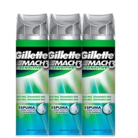 [App+MagaluPay] Kit com 3 espumas Gillette Sensitive 245g | R$41