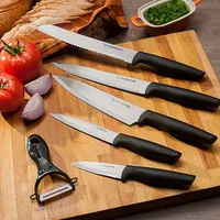 Estojo de Facas 6 Peças Preto La Cuisine - R$ 39,99