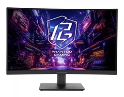 Monitor Gamer ASRock Phantom Gaming PG27QRT1B, 27 Pol, Curvo, QHD, 1ms, 180hz, 132% sRGB, VA, FreeSync, HDMI/DP
