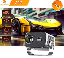 (BR) Projetor Vevshao A12 com Android 11, Wifi, Rotação 360º, Suporte 4K