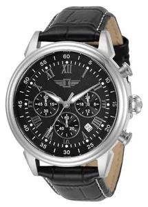Relógio Masculino Invicta I 90242 Couro Preto