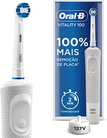 Escova Elétrica Recarregável Vitality Precision Clean 220V, Oral B - R$110