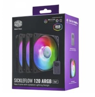 Kit 3 SickleFlow 120 ARGB + Controladora | MFX-B2DN-183PA-R1 | R$245