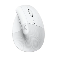 Mouse Sem Fio Logitech Lift Vertical com Design Ergonômico para Redução de Tensão Muscular, Cliques Silenciosos, Conexão Bluetooth ou USB Logi Bolt