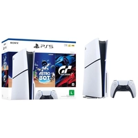 Console PlayStation 5 Slim Com leitor 1TB + Jogos Astro Bot e Gran Turismo 7