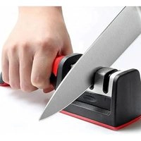 Afiador Premium de Facas Profissional 3 em 1 Ideal para Facas de Cozinha, Corte Rápido e Preciso.