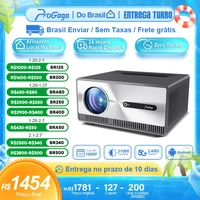 [Envio do Brasil] Projetor PG600W Android WiFi Full HD 1080P, DLP PK e Espelhamento de Tela, roda 4K