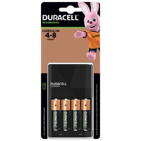 Carregador de Pilhas Recarregáveis AA e AAA - Duracell com 4 Pilhas AA
