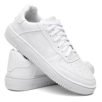 Tênis Masculino Casual Preto e Branco