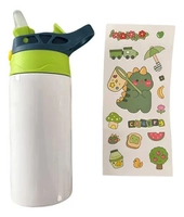 Garrafinha Térmica Infantil 350ml com Canudo