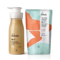 Kit Creme Desodorante Nutritivo Corporal Tododia Macadâmia com Refil