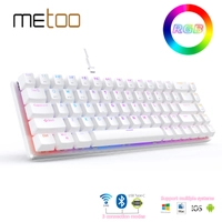 Aliexpress - Teclado Mecânico Sem fio - Red, Blue, Brown - Sem RGB