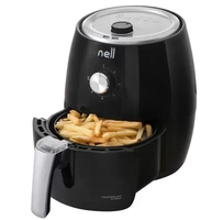 [C. OURO] Fritadeira Elétrica sem Óleo/Air Fryer Nell Smart - Preta 2,4L com Timer 