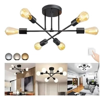 Lustre de Teto Moderno com 6 Lâmpadas para Sala de Jantar