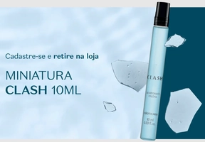 Ganhe amostra grátis do Perfume Clash 10ml