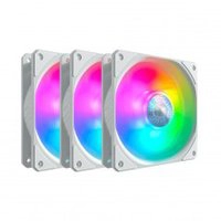 Kit Fan Com 3 Unidades Cooler Master Sickleflow 120, ARGB, 120mm, White, MFX-B2DW-183PA-R1