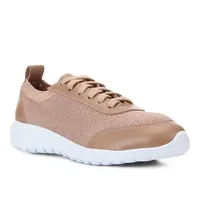 TÊNIS COURO SHOESTOCK KNIT FEMININO - NUDE R$99