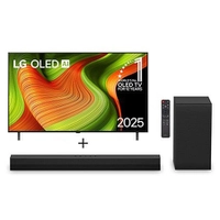 [Primeira Compra R$ 4372] Smart TV LG OLED AI B5 4K de 55" 2025 + Soundbar S40T 300W RMS, 2.1 Canais, Dolby Digital