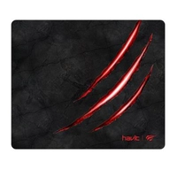 Mousepad Gamer Havit MP838, Pequeno (250 x 210 mm), Preto e Vermelho