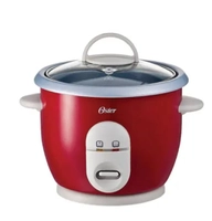 [App] Panela eletrica de arroz oster facile vermelha 3 copos 127v ckstrc4723