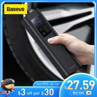 Baseus inflator bomba 12v compressor de ar do carro portátil 
