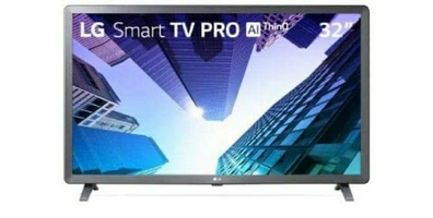 Smart TV LED 32" LG, 3 HDMI, 2 USB, Bluetooth, Wi-Fi, Active HDR, ThinQ AI - 32LM621CBSB.A