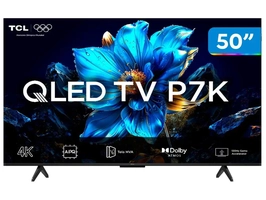 [Magalu] Smart TV 50" TCL 4K UHD QLED 50P7K Google TV AiPQ Google Assistente 3 HDMI