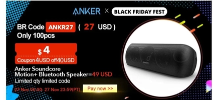 Caixa de som bluetooth Anker Soundcore Motion+ 30W RMS | R$285