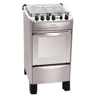 [Cartão Sub] Fogão à Gás Fastcook 4 Bocas Inox Atlas - Bivolt - R$433