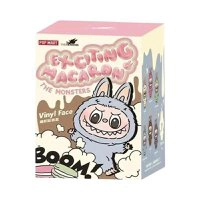 (R$28+taxas) Boneco Labubu Pop Mart 17cm - Caixa Cega Série Macaron Batimento Cardíaco