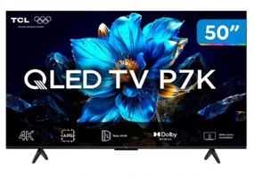 [Magalu] Smart TV 50" TCL 4K UHD QLED 50P7K Google TV AiPQ Google Assistente 3 HDMI
