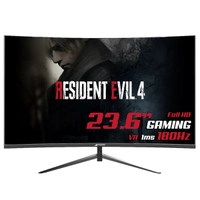 Monitor Gamer SuperFrame Precision, 23.6 Pol, Curvo, Full HD, 1ms, 180Hz, 99% sRGB, FreeSync, HDMI/D