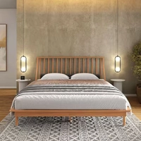 Cama Queen de Madeira Maciça Caramelo