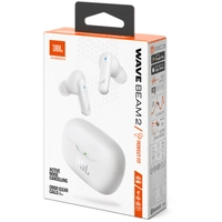 Fone Bluetooth JBL Wave Beam 2, Cancelamento ativo de ruído com Smart Ambient, Quatro microfones para chamadas nítidas e claras, Som JBL Pure Bass 