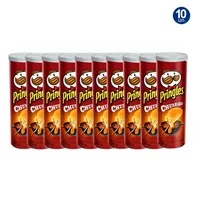 Kit 10X Batata Pringles Churrasco 120g