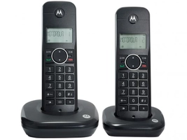 Telefone Sem Fio Motorola MOTO500-ID2 + 1 Ramal - Identificador de Chamada Preto - R$ 99,00