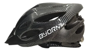Capacete Preto Com Sinalizador Led Ciclismo Bike Bicicleta