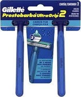 Aparelho Barbear Ultragrip Fixo, 2 Unidades, Gillette Prestobarba
